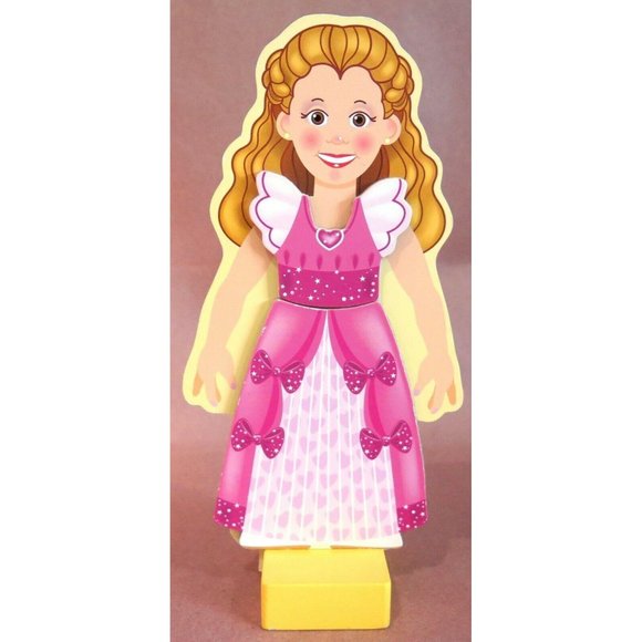 PRINCESS ELISE Melissa & Doug Magnetic Dress-Up Wooden Paper Doll 19 Pc Clothes - Picture 10 of 12